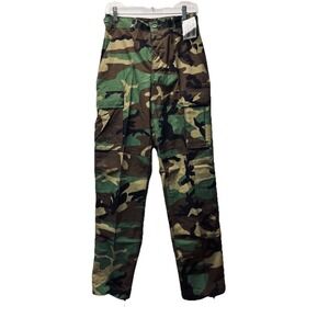 BDU Camo Combat‎ Pants Women's XS Reg Cargo Army Fatigue Military Hunting NEW